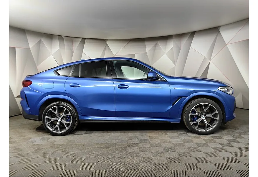 BMW X6 3.0 AT xDrive30d (249 л.с.) M Sport Pro Синий в АВИЛОН. Слайд №6