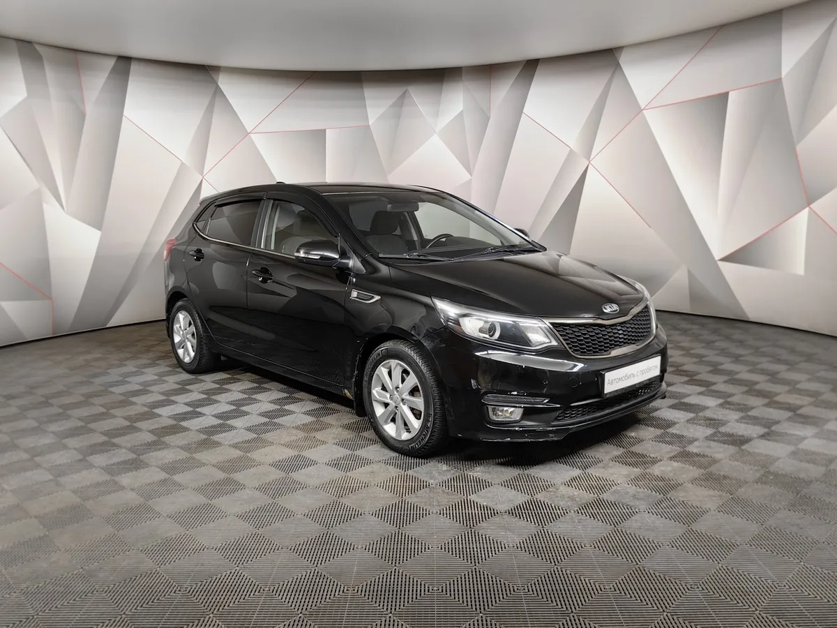 Kia Rio 1.6 AT (123 л.с.) Черный в АВИЛОН. Слайд №3