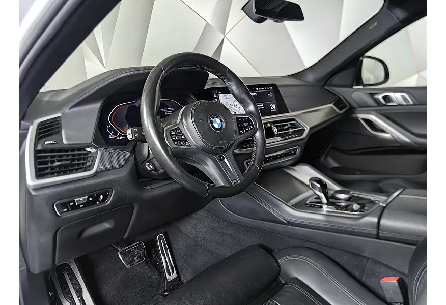 BMW X6 xDrive40d (340 л.с.) M Sport Pro Белый в АВИЛОН. Слайд №11