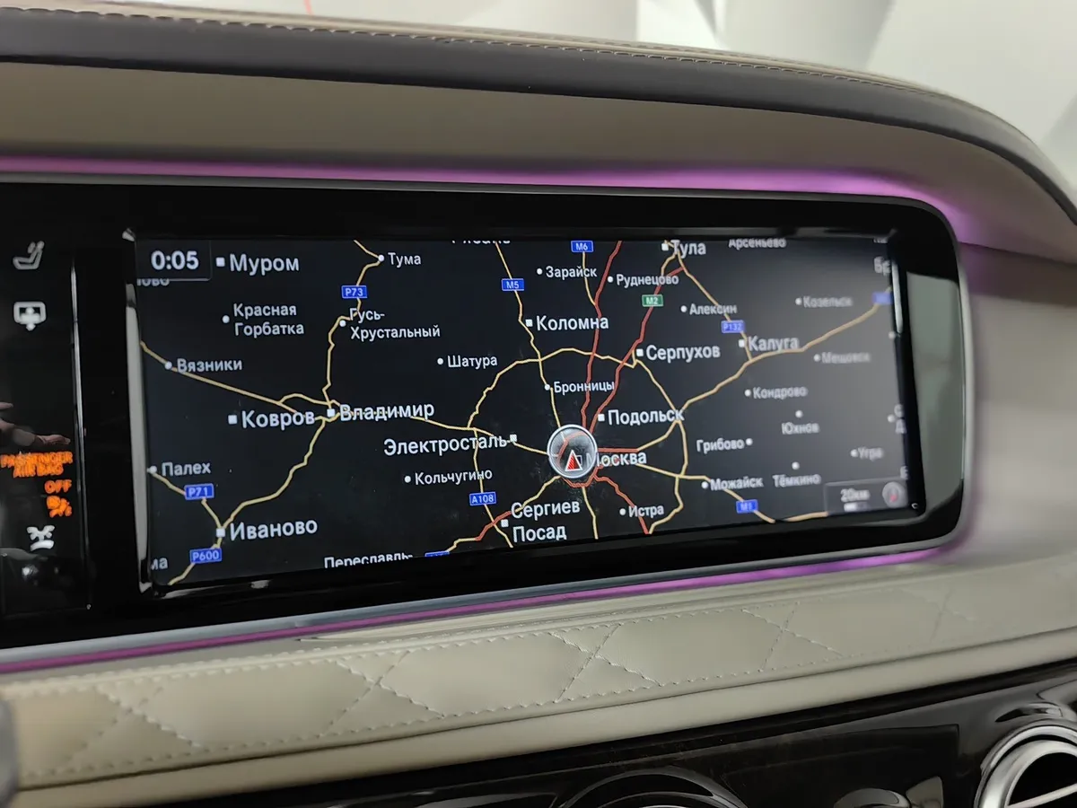 Mercedes-Benz S-Класс S 500 9G-Tronic Plus 4Matic (455 л.с.) Черный в АВИЛОН. Слайд №19