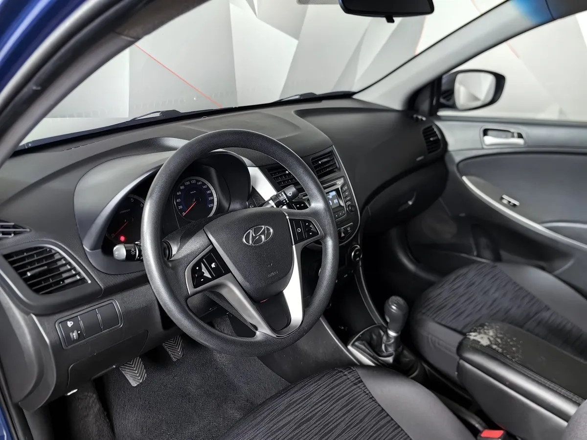 Hyundai Solaris 1.6 MT (123 л.с.) Active Plus Синий в АВИЛОН. Слайд №15