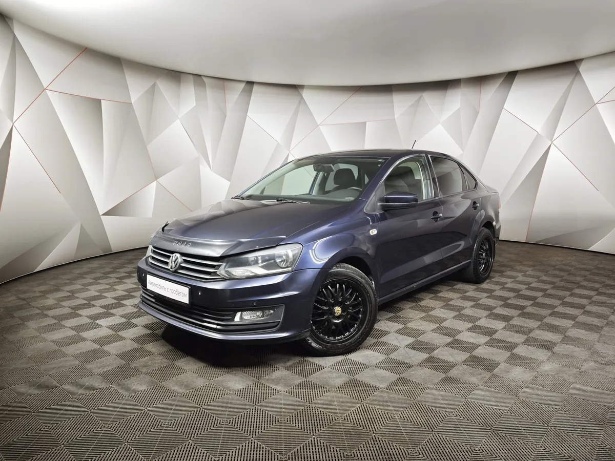 Volkswagen Polo 1.6 Tiptronic (105 л.с.) Comfortline Синий в АВИЛОН. Слайд №1
