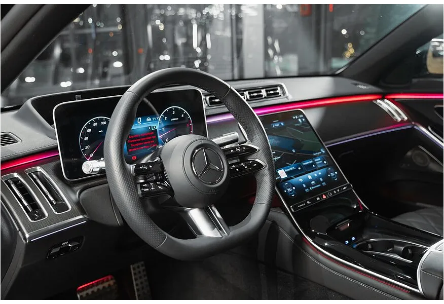 Mercedes-Benz S-Класс S 450 d 9G-TRONIC 4MATIC (330 л.с.) Черный в АВИЛОН. Слайд №3