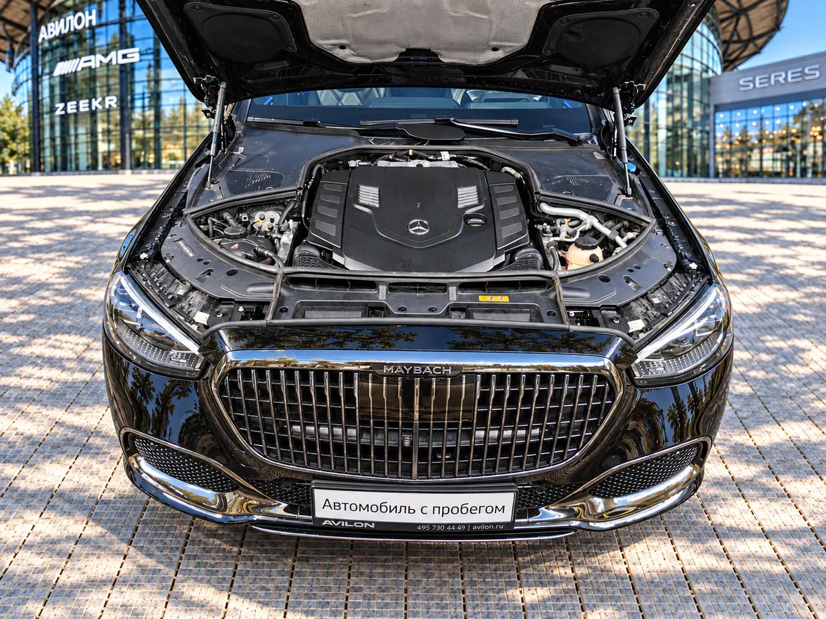 Mercedes-Benz S-Класс Maybach S 580 9G-Tronic 4Matic (503 л.с.) Night Series Черный в АВИЛОН. Слайд №12