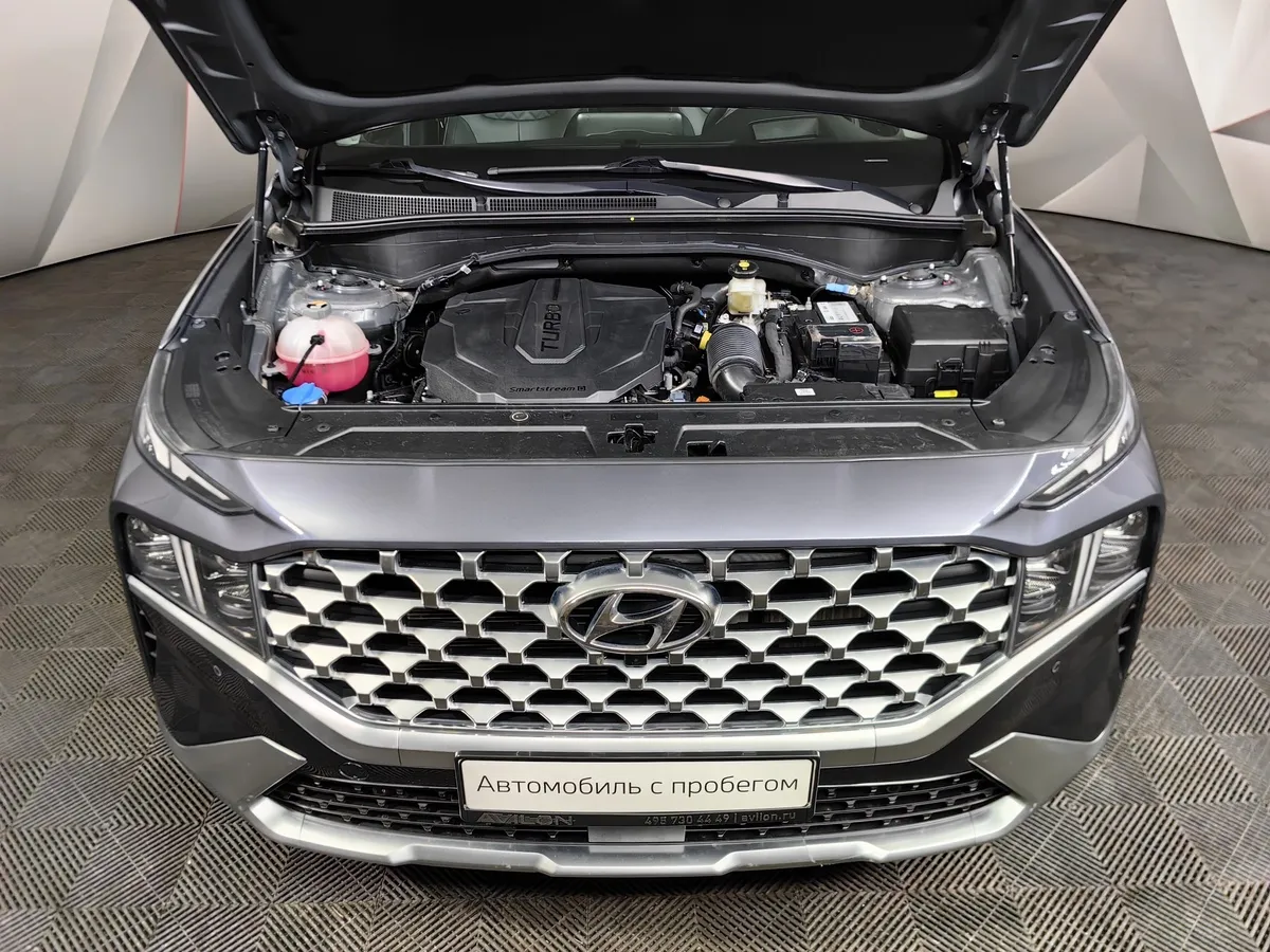 Hyundai Santa Fe 2.2 CRDi AWD 8AT (200 л.с.) High-Tech Синий в АВИЛОН. Слайд №11