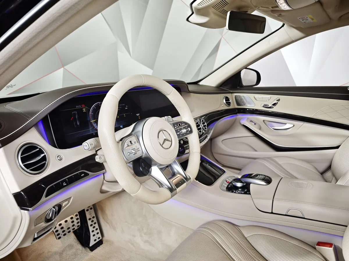 Mercedes-Benz S-Класс S 63 AMG 9G-Tronic 4Matic+ длинная база (612 л.с.) Черный в АВИЛОН. Слайд №19