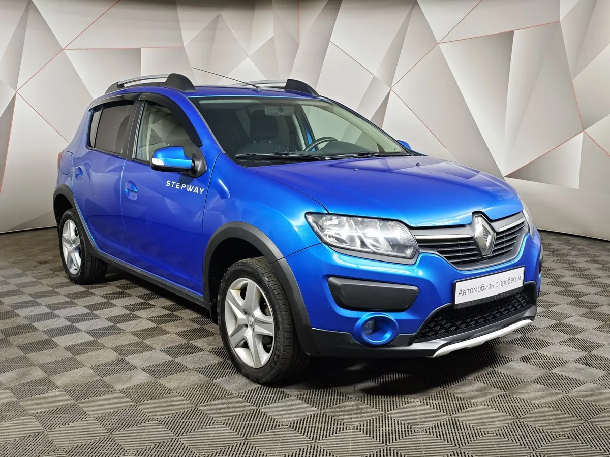 Renault Sandero 1.6 MT (113 л.с.) Stepway Drive Синий в АВИЛОН. Слайд №3