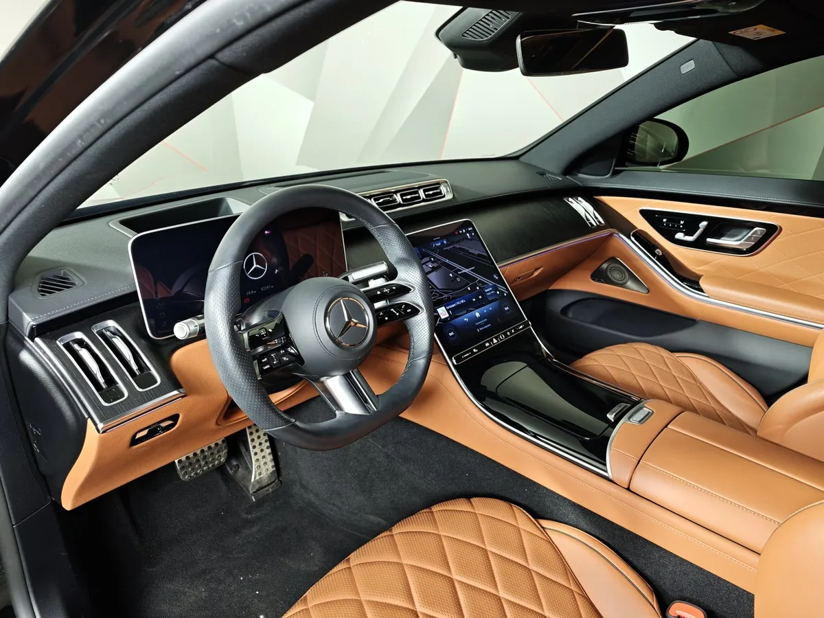 Mercedes-Benz S-Класс S 400 d 9G-Tronic 4Matic (330 л.с.) Premium Черный в АВИЛОН. Слайд №19