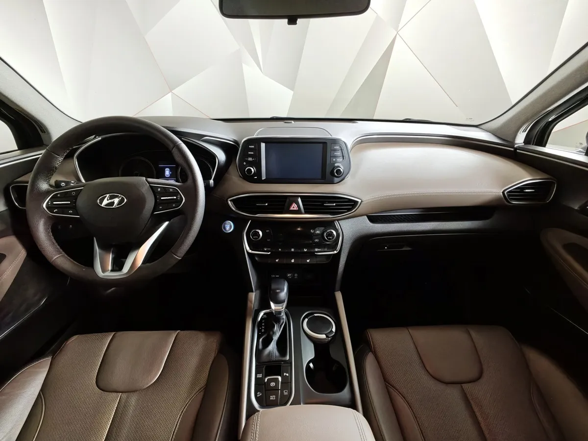 Hyundai Santa Fe 2.2 (200 л.с.) CRDi - 8AT Lifestyle Черный в АВИЛОН. Слайд №13