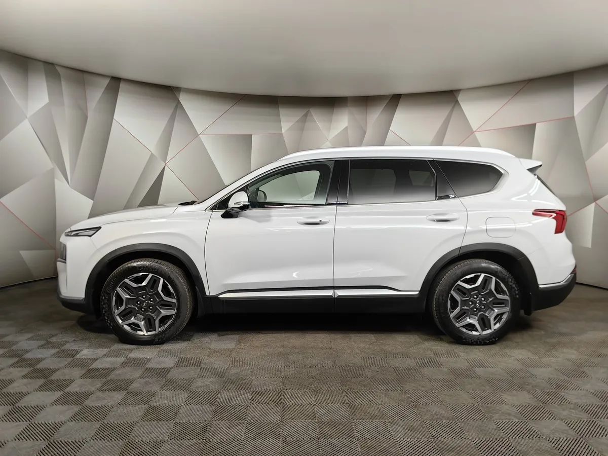 Hyundai Santa Fe 2.2 CRDi AWD 8AT (200 л.с.) High-Tech Белый в АВИЛОН. Слайд №5