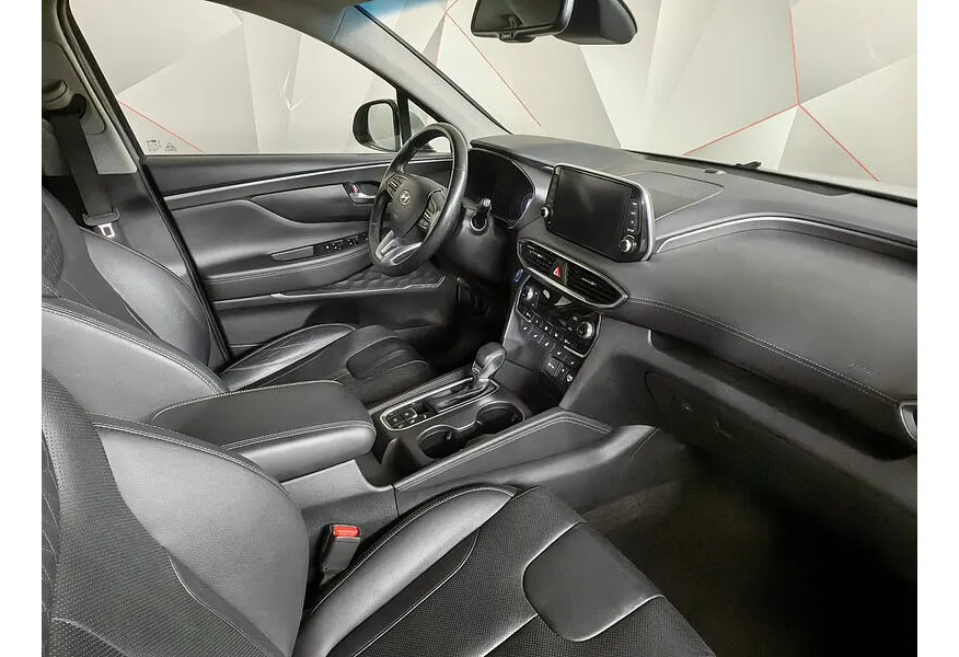 Hyundai Santa Fe 2.2 (200 л.с.) CRDi - 8AT High-tech Серый в АВИЛОН. Слайд №12