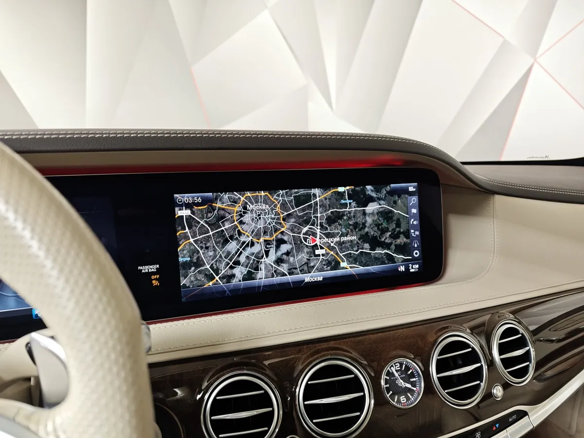 Mercedes-Benz S-Класс S 63 AMG 9G-Tronic 4Matic+ длинная база (612 л.с.) Черный в АВИЛОН. Слайд №27