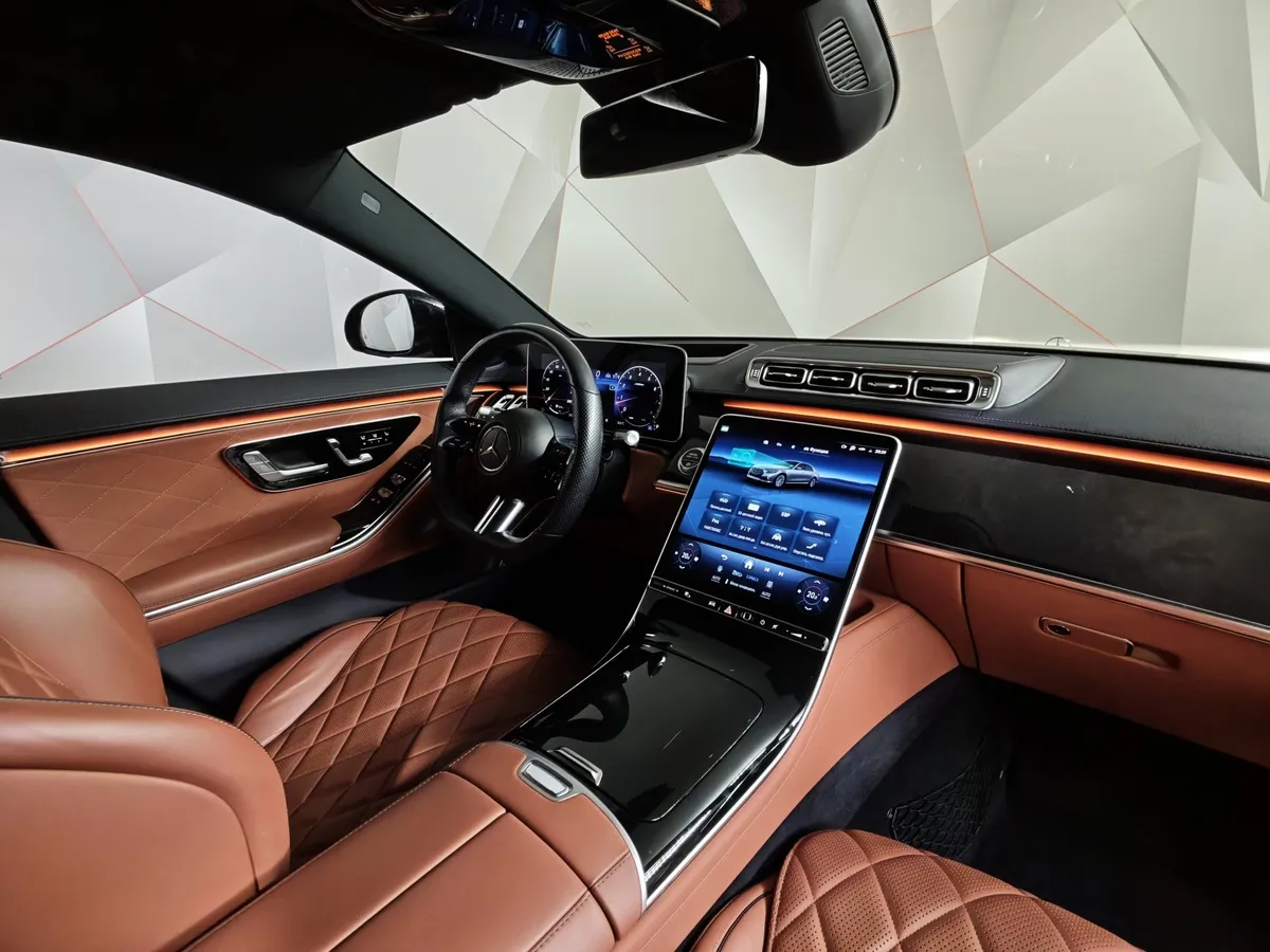Mercedes-Benz S-Класс Long 500 4MATIC (449 л.с.) Черный в АВИЛОН. Слайд №13
