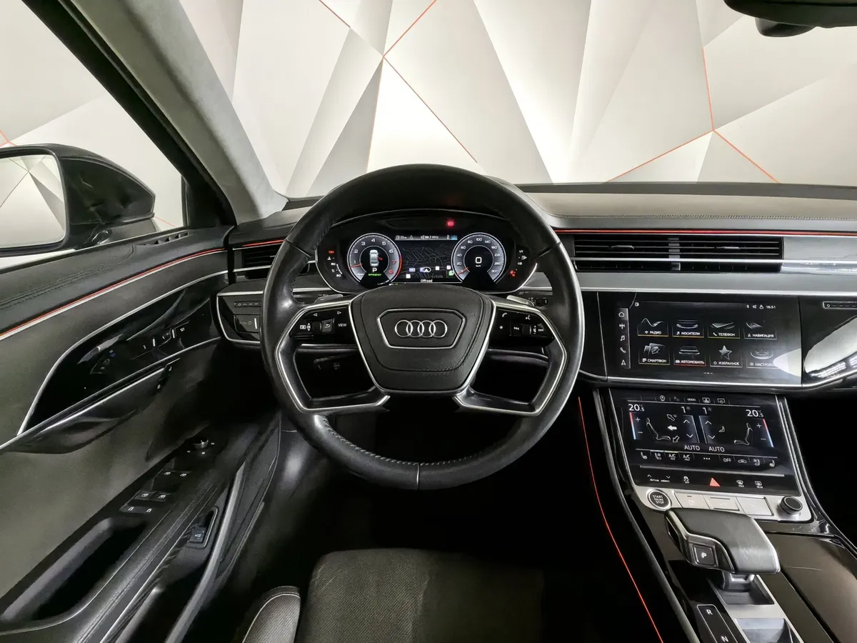 Audi A8 3.0 TFSI L tiptronic quattro (340 л.с.) Черный в АВИЛОН. Слайд №19