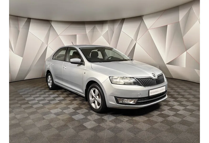 Skoda Rapid 1.6 MT (105 л.с.) Серебристый в АВИЛОН. Слайд №2