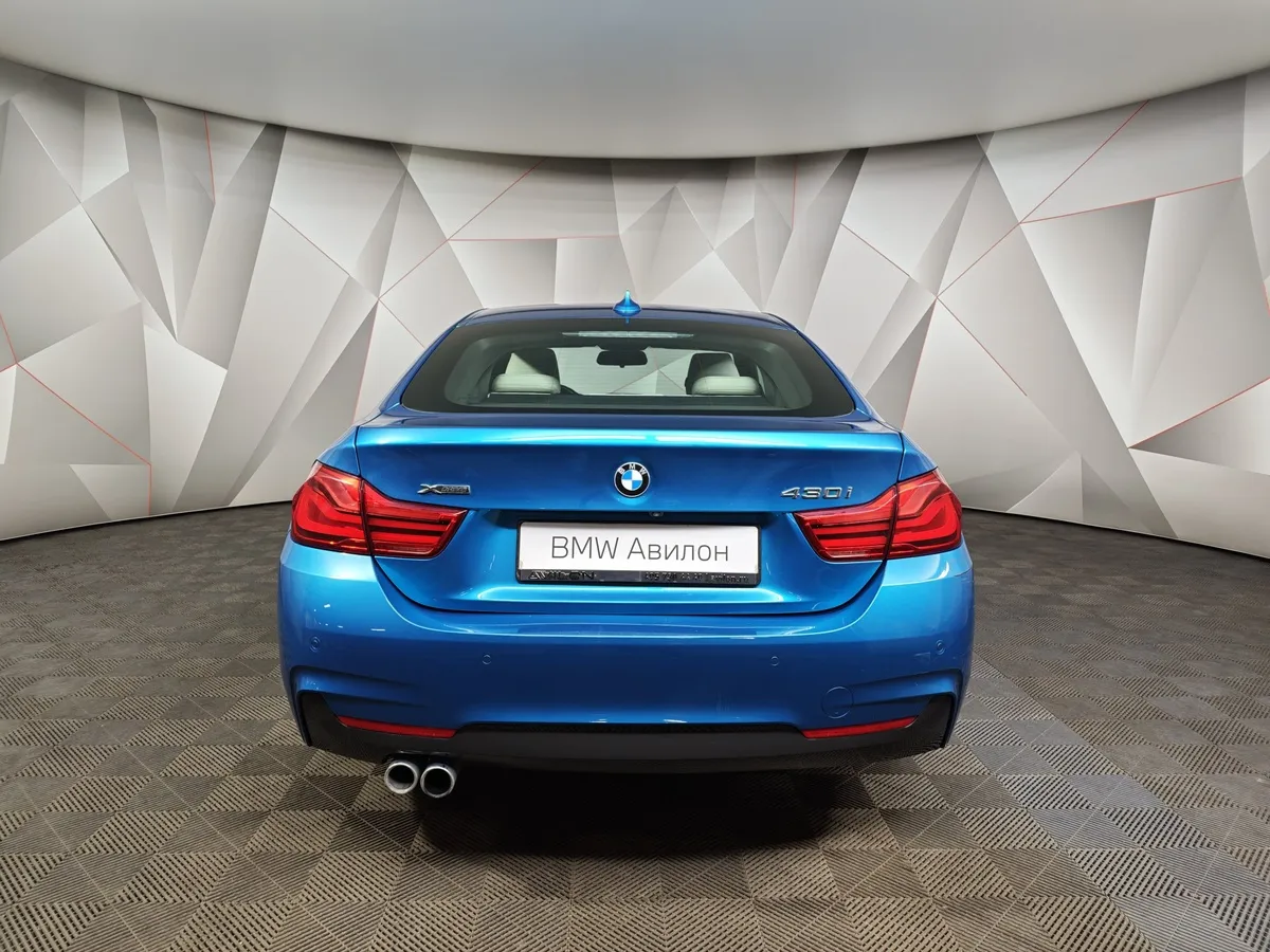 BMW 4 серия 430i xDrive AT (249 л.с.) Luxury Line Синий в АВИЛОН. Слайд №4