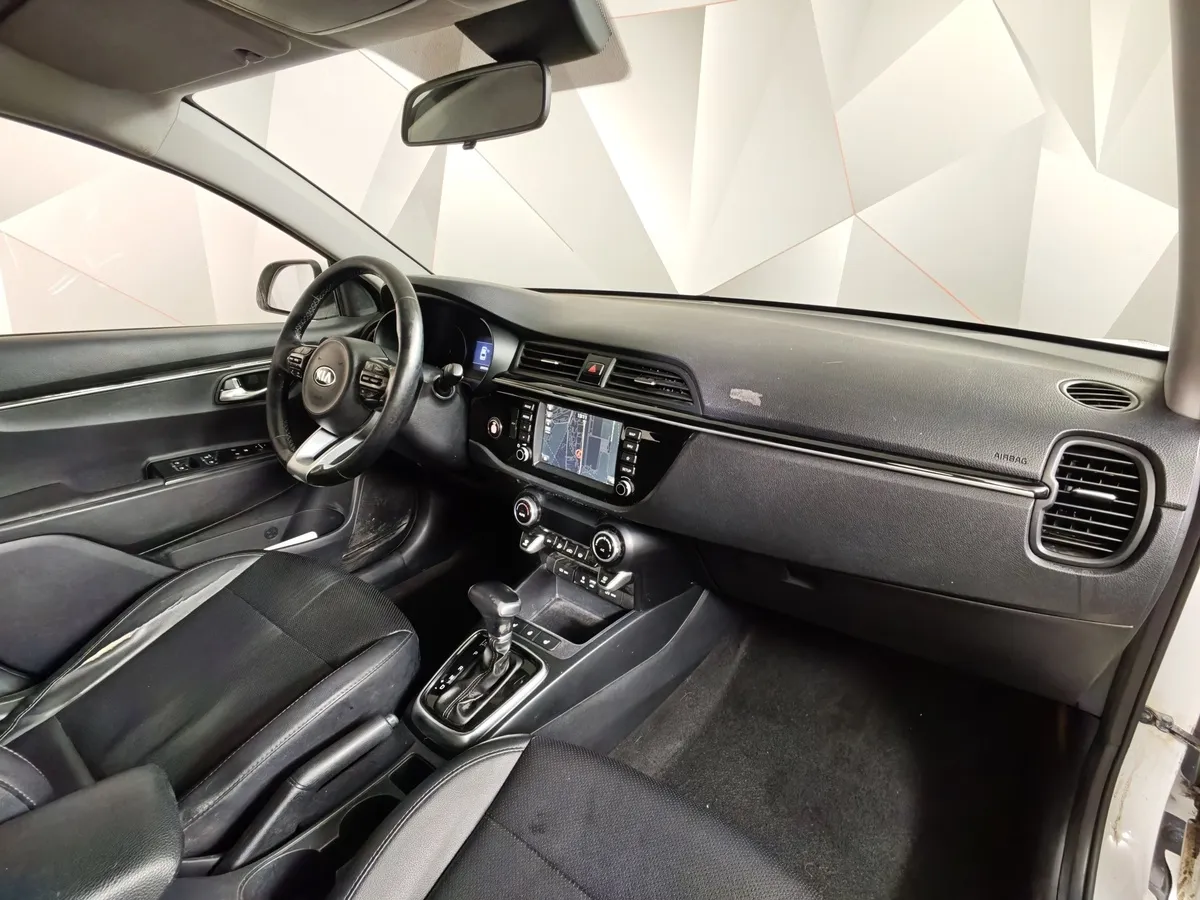 Kia Rio 1.6 AT (123 л.с.) Белый в АВИЛОН. Слайд №13
