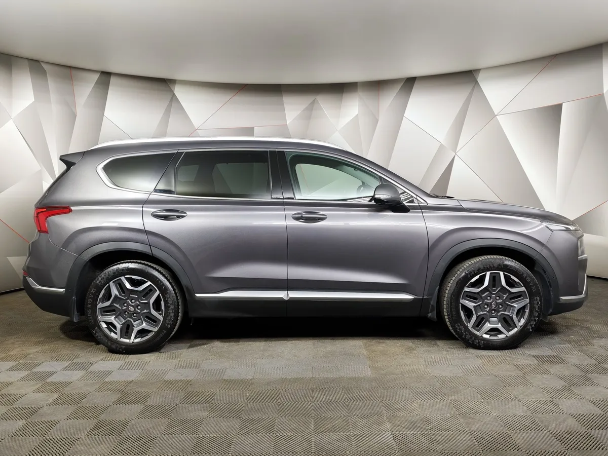 Hyundai Santa Fe 2.2 CRDi AWD 8AT (200 л.с.) High-Tech Серый в АВИЛОН. Слайд №6