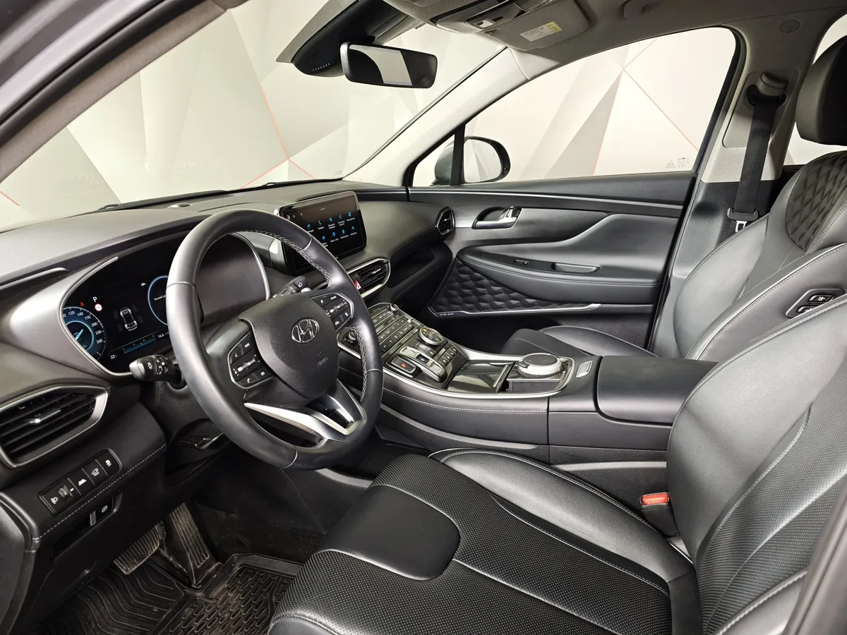 Hyundai Santa Fe 2.2 CRDi AWD 8AT (200 л.с.)  Prestige + Smart Sense Серый в АВИЛОН. Слайд №19