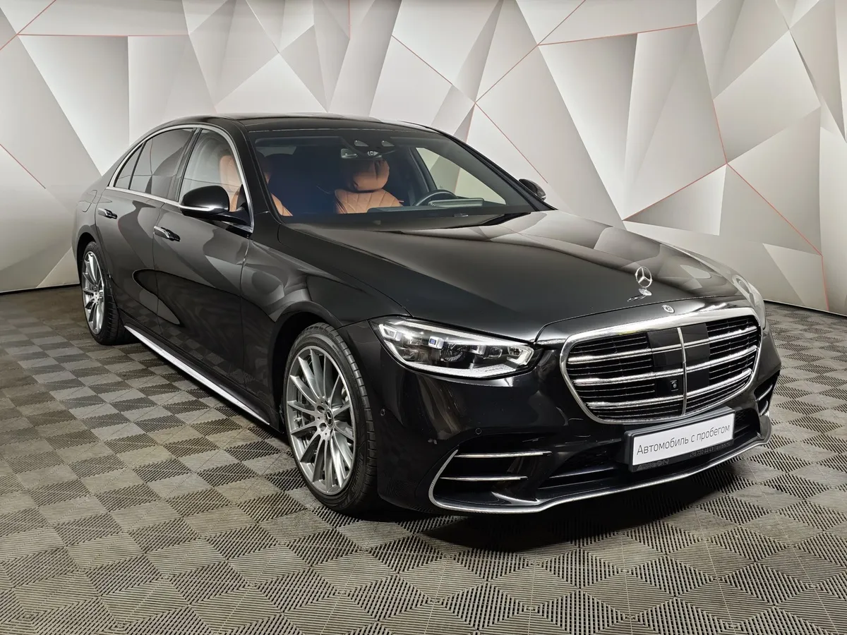 Mercedes-Benz S-Класс Long 500 4MATIC (449 л.с.) Черный в АВИЛОН. Слайд №3