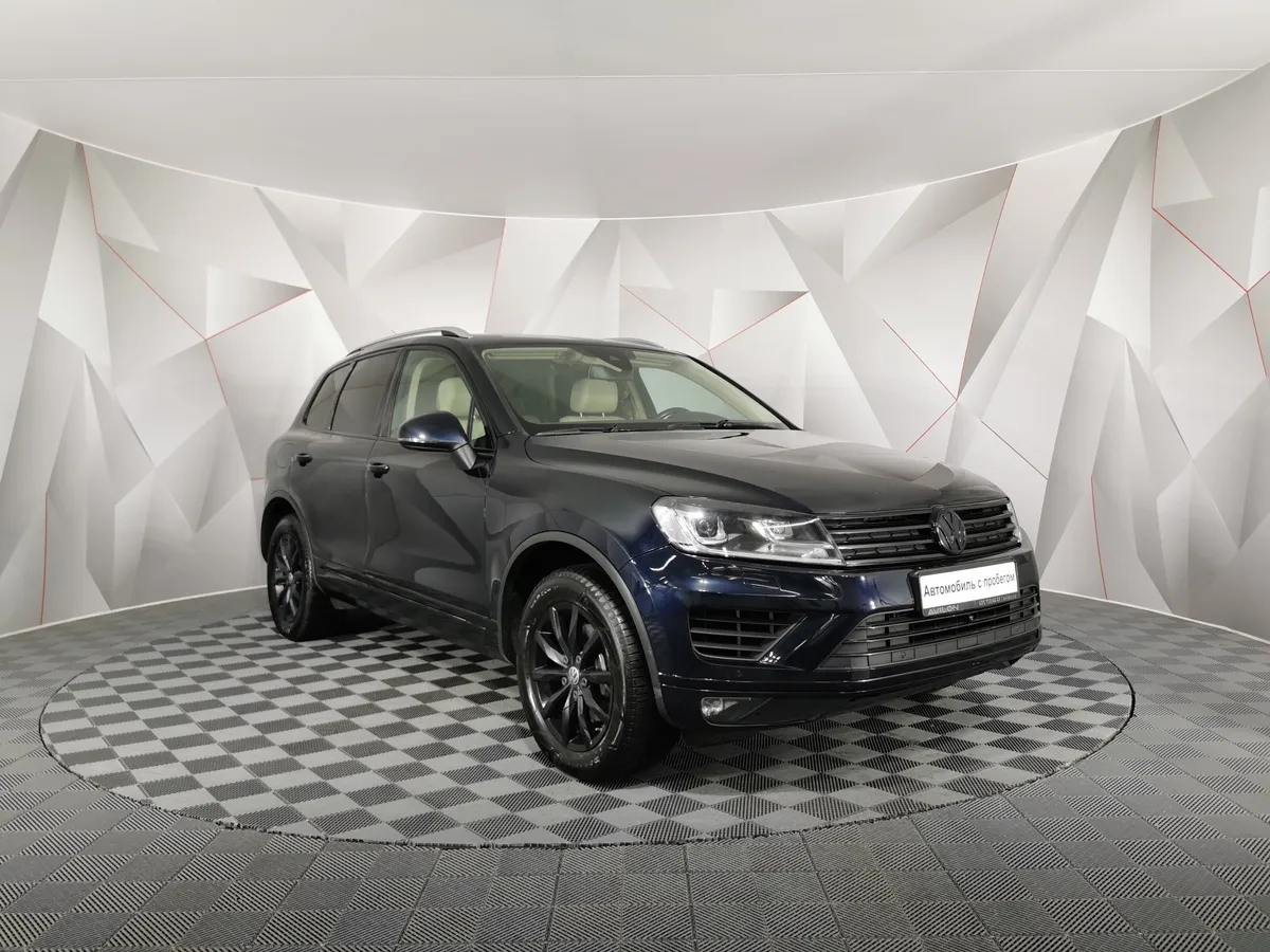 Volkswagen Touareg 3.6 FSI Tiptronic 4Motion (249 л.с.) V6 FSI Синий в АВИЛОН. Слайд №3