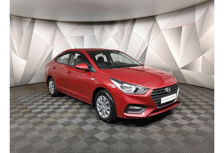 Hyundai Solaris 1.6 AT (123 л.с.) Active Plus Красный в АВИЛОН. Слайд №2