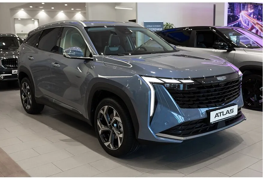 Geely Atlas 2.0T AT 4WD (200 л.с.) Luxury Синий в АВИЛОН. Слайд №2