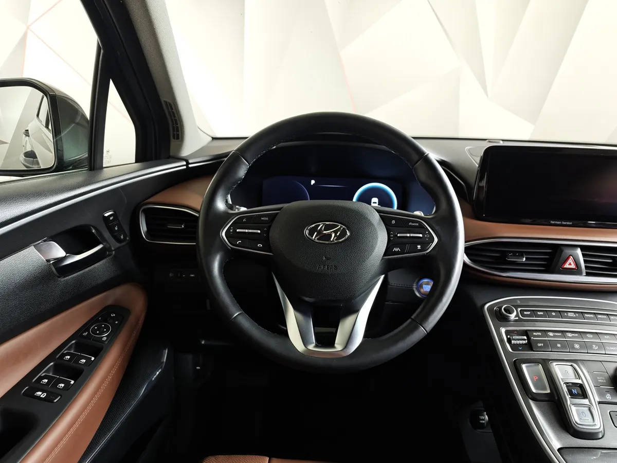 Hyundai Santa Fe 2.2 CRDi AWD 8AT (200 л.с.) High-Tech Серый в АВИЛОН. Слайд №20
