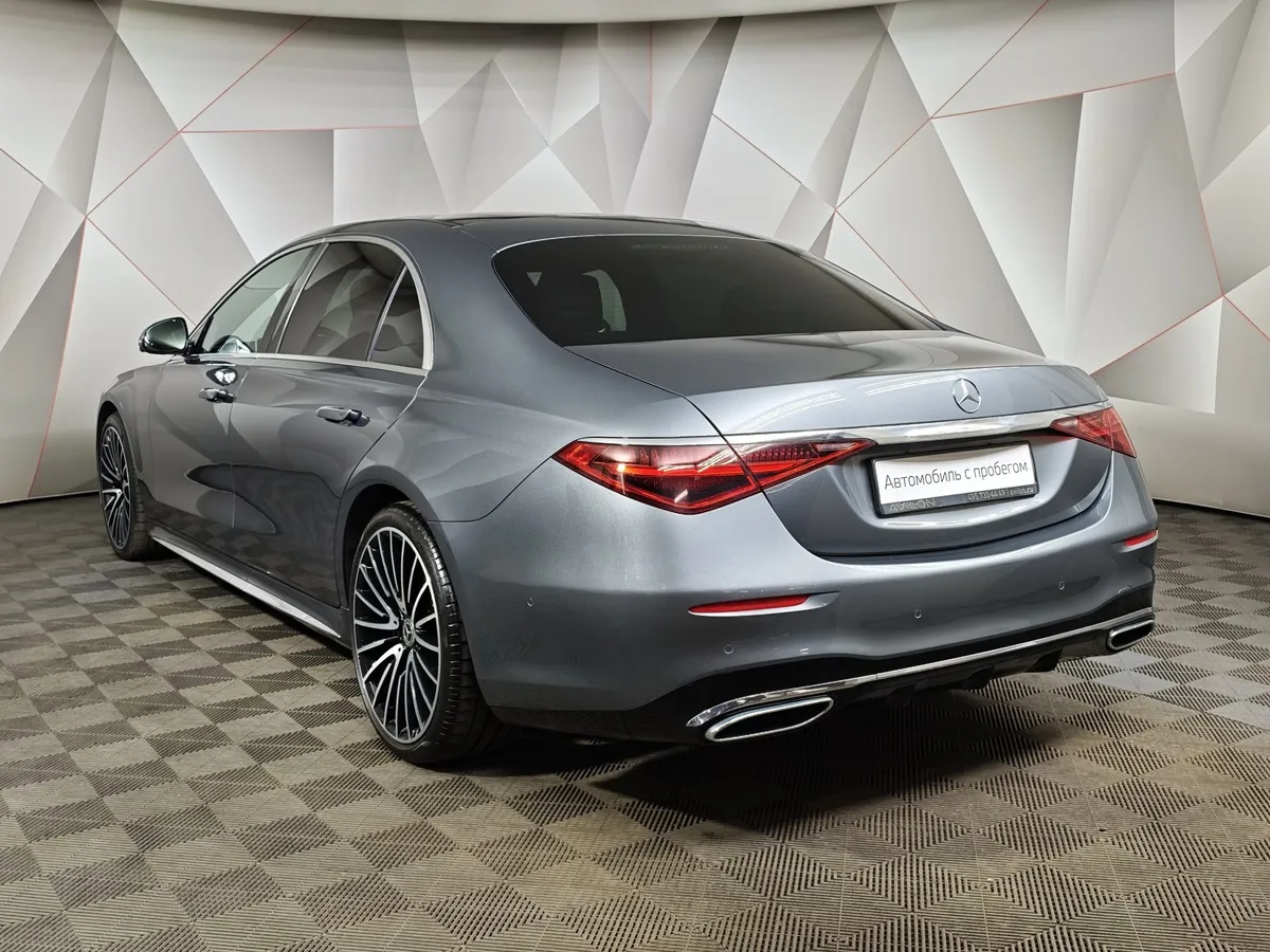Mercedes-Benz S-Класс S 400 d 9G-Tronic 4Matic (330 л.с.) Premium Серый в АВИЛОН. Слайд №4