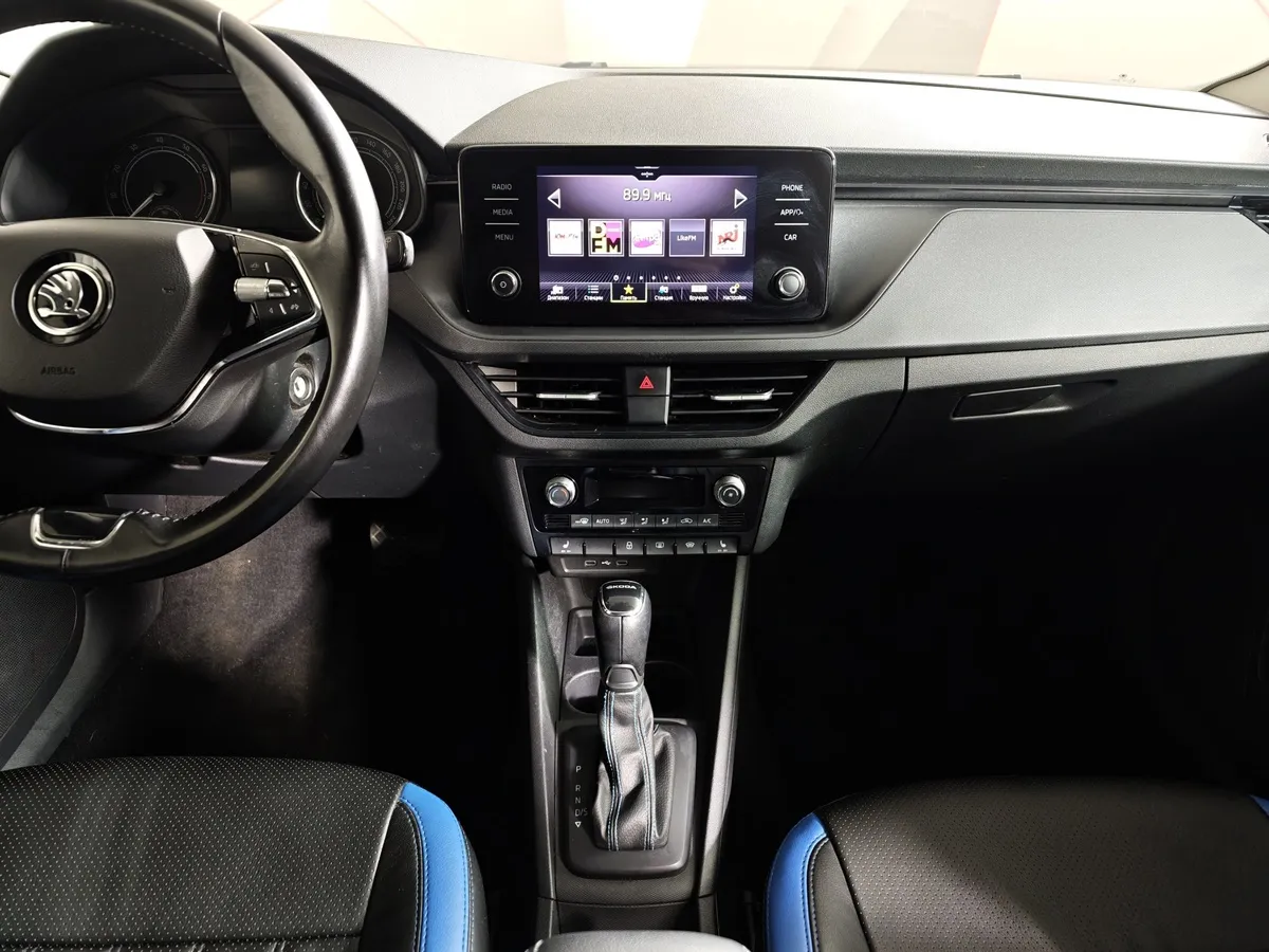 Skoda Rapid 1.6 AT (110 л.с.) Синий в АВИЛОН. Слайд №14