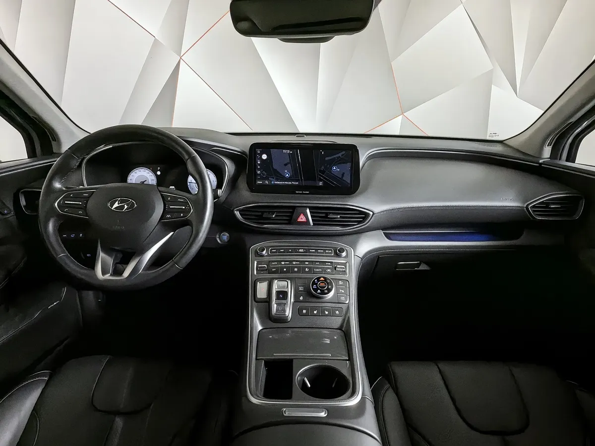 Hyundai Santa Fe 2.2 CRDi AWD 8AT (200 л.с.) High-Tech Серый в АВИЛОН. Слайд №14