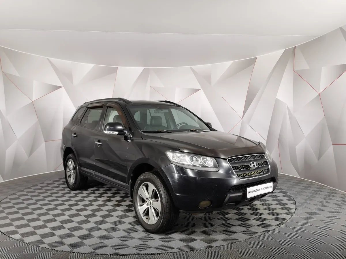 Hyundai Santa Fe 2.2 CRDi AT (153 л.с.) Черный в АВИЛОН. Слайд №3