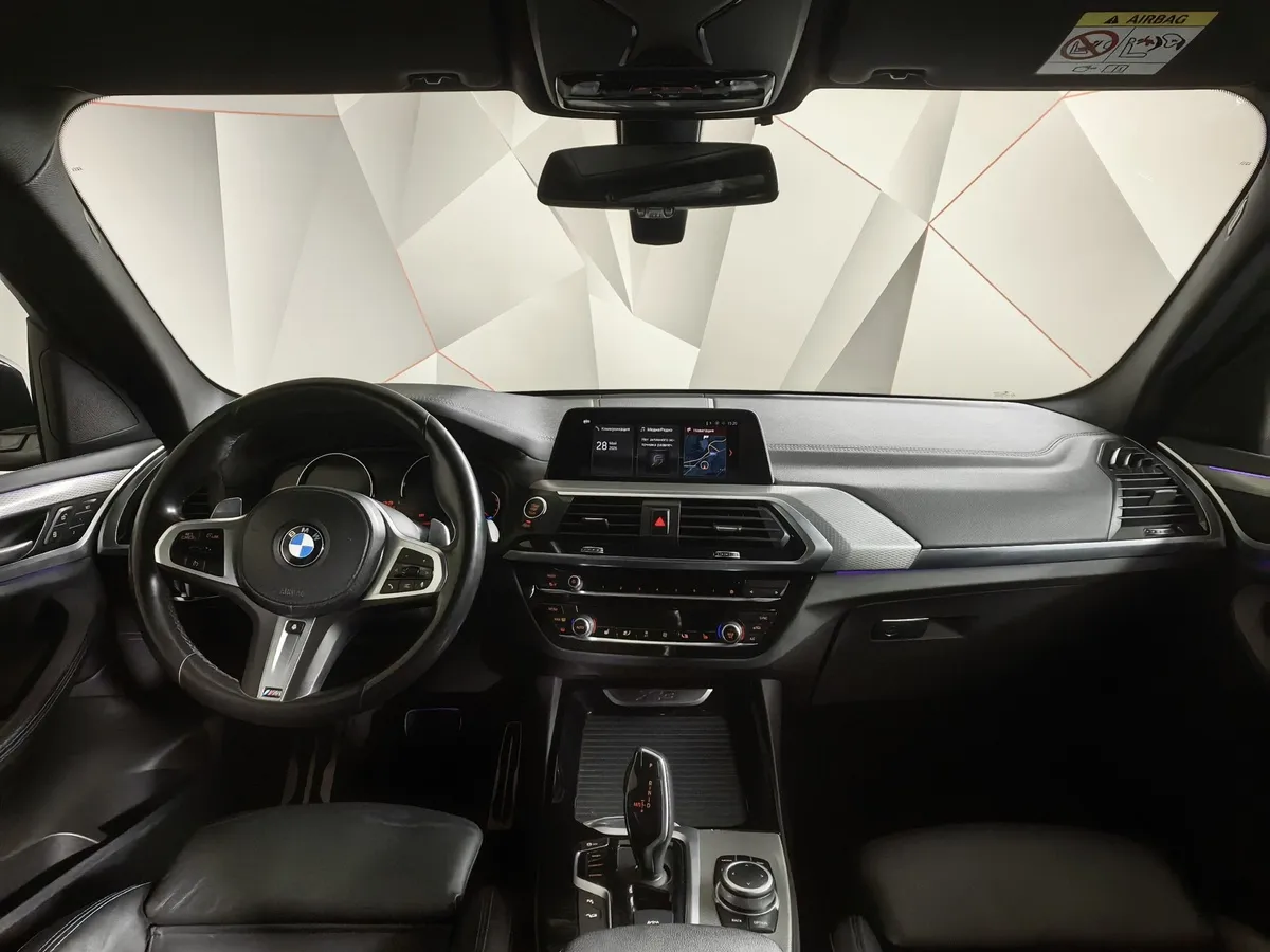 BMW X3 xDrive20d AT (190 л.с.) M Sport Серебристый в АВИЛОН. Слайд №11