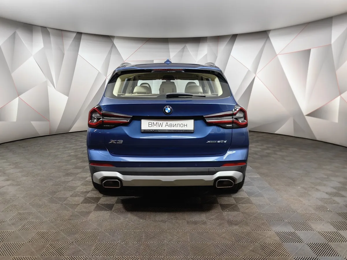 BMW X3 xDrive20d AT (190 л.с.) Lifestyle Синий в АВИЛОН. Слайд №4