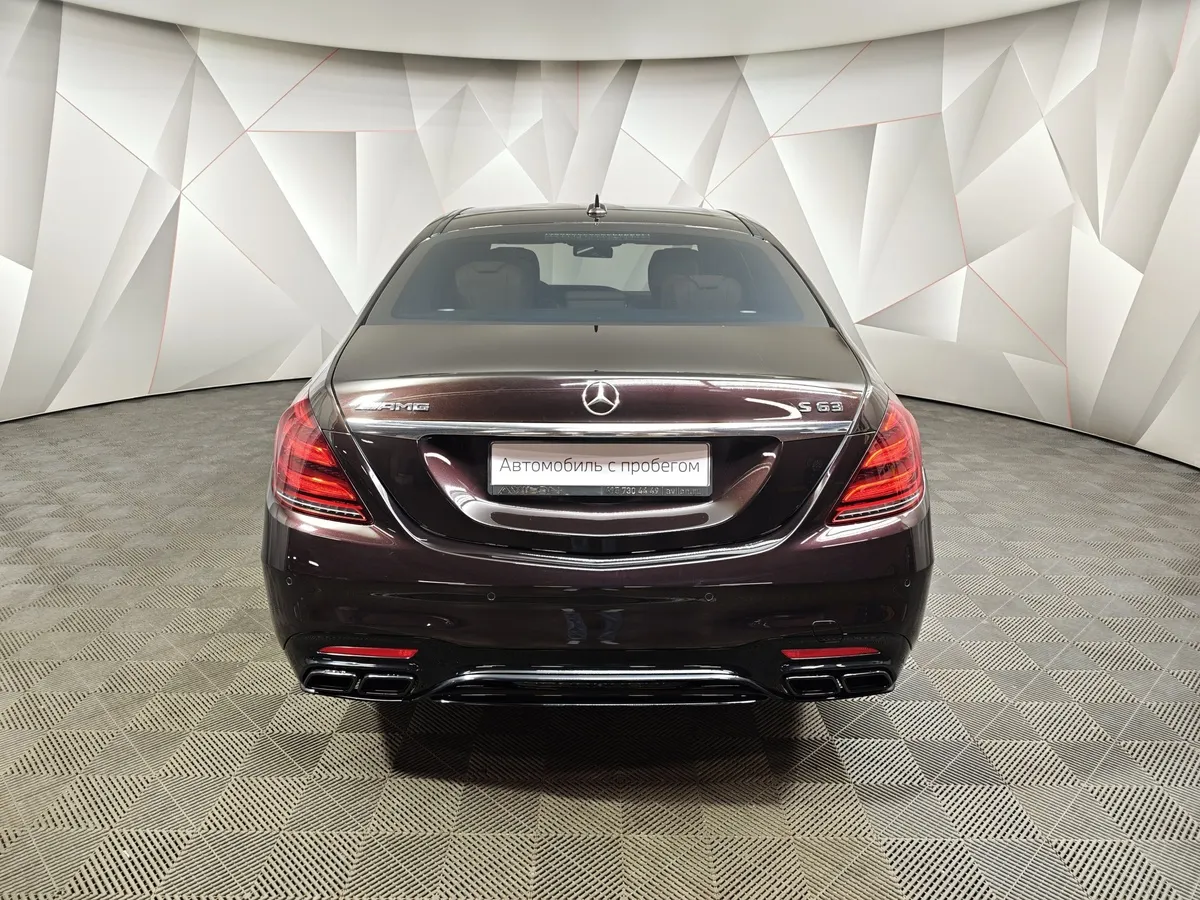 Mercedes-Benz S-Класс S 63 AMG 4Matic Speedshift Plus 7G-Tronic длинная база (585 л.с.) Черный в АВИЛОН. Слайд №8