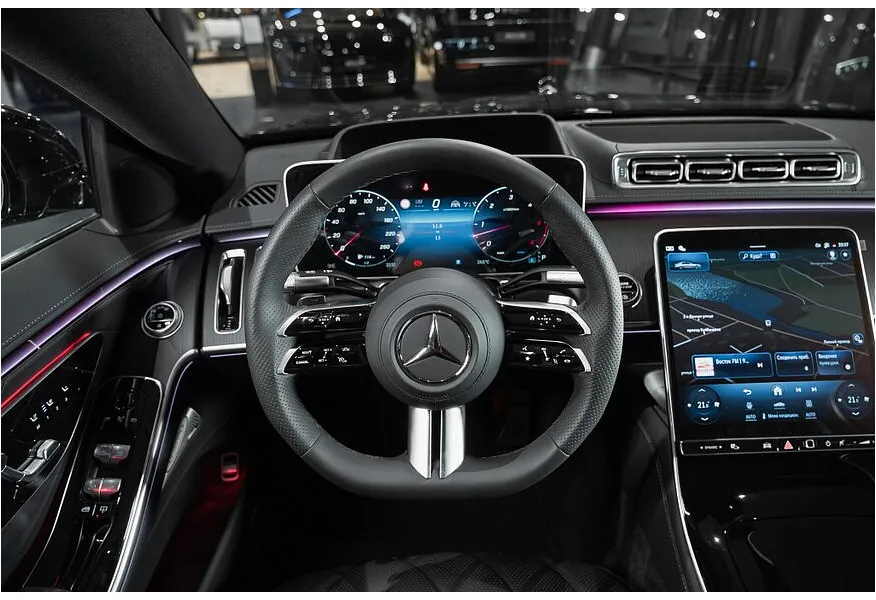 Mercedes-Benz S-Класс S 450 d 9G-TRONIC 4MATIC (330 л.с.) Черный в АВИЛОН. Слайд №4