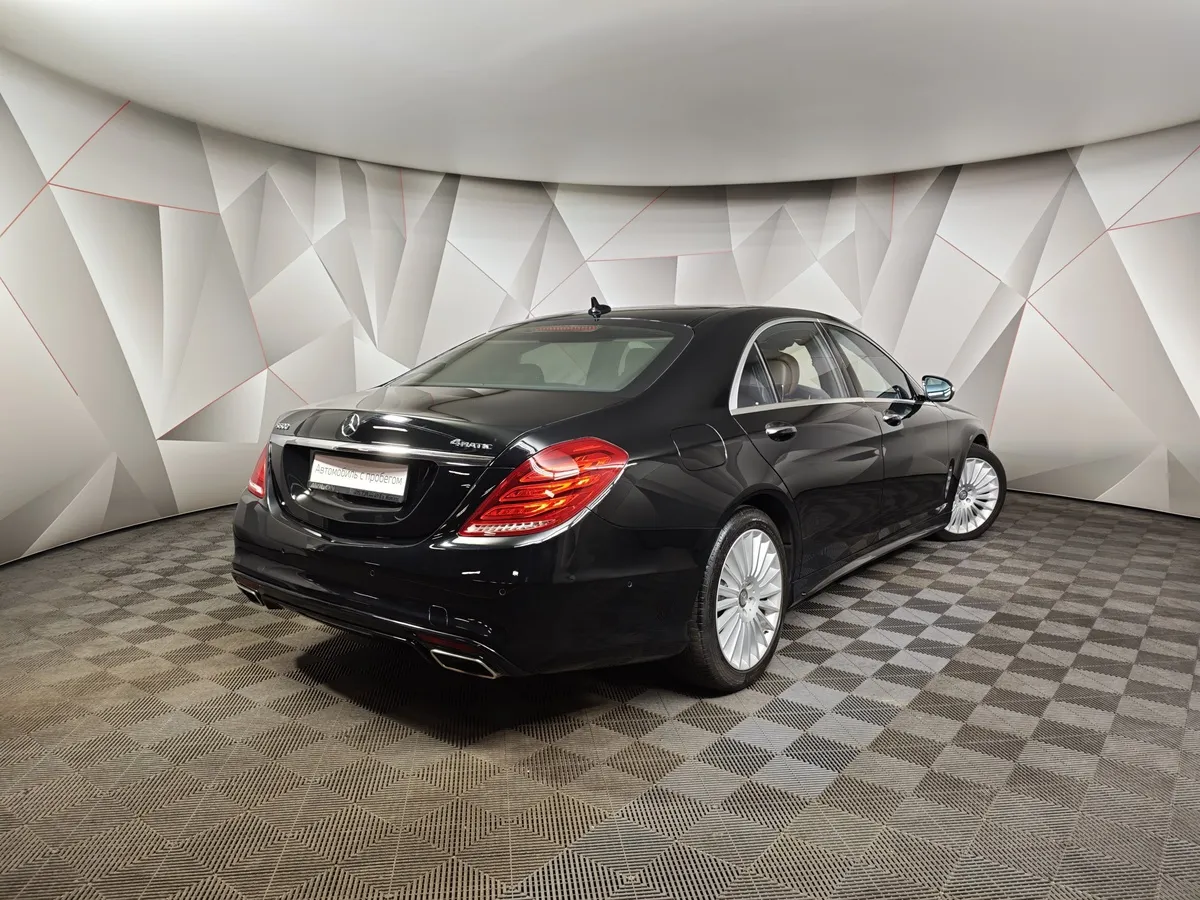 Mercedes-Benz S-Класс S 500 7G-Tronic Plus 4Matic длинная база (455 л.с.) Черный в АВИЛОН. Слайд №2