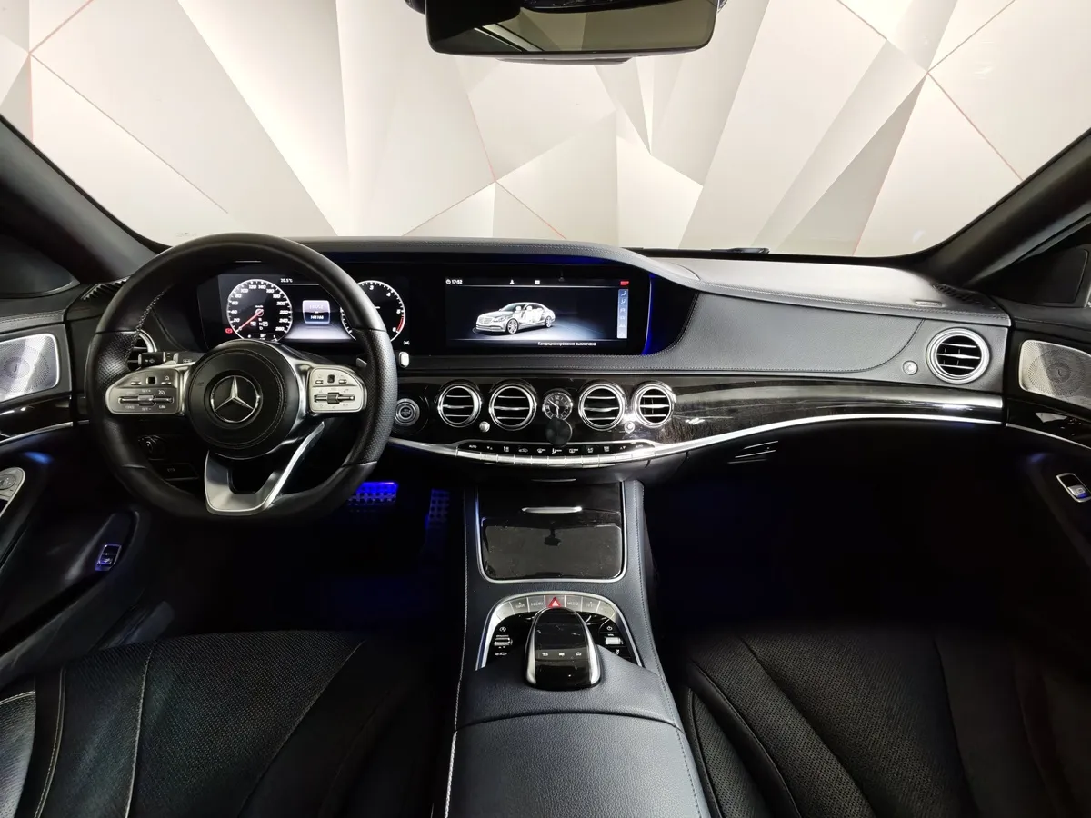 Mercedes-Benz S-Класс S 350 d 9G-Tronic 4Matic длинная база (249 л.с.) Черный в АВИЛОН. Слайд №14