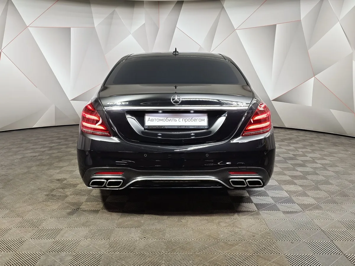 Mercedes-Benz S-Класс S 63 AMG 4Matic Speedshift Plus 7G-Tronic длинная база (585 л.с.) Черный в АВИЛОН. Слайд №8