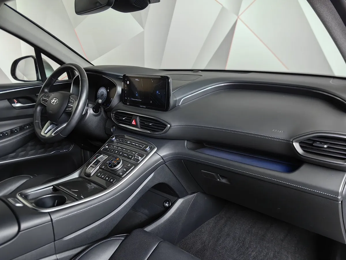 Hyundai Santa Fe 2.2 CRDi AWD 8AT (200 л.с.) High-Tech Серый в АВИЛОН. Слайд №13