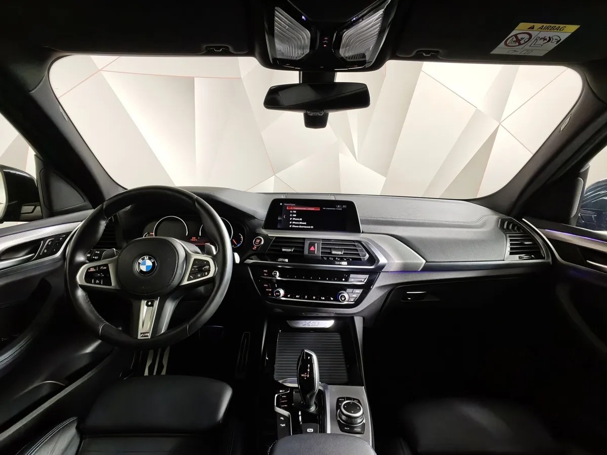 BMW X3 xDrive20d AT (190 л.с.) M Sport Черный в АВИЛОН. Слайд №11