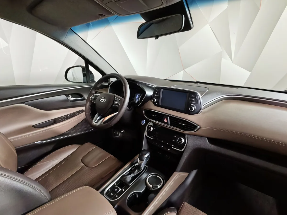 Hyundai Santa Fe 2.2 (200 л.с.) CRDi - 8AT Lifestyle Черный в АВИЛОН. Слайд №12