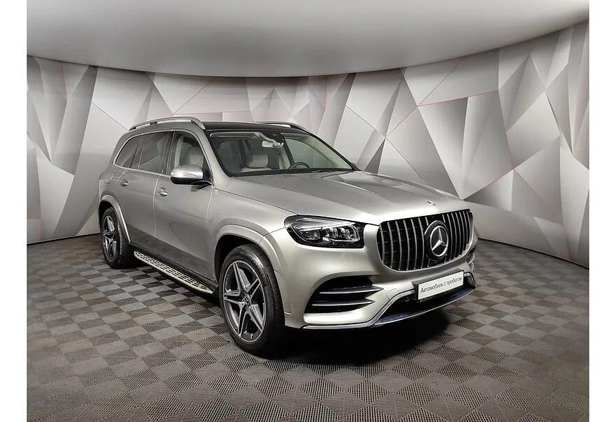 Mercedes-Benz GLS 400 d 9G-TRONIC 4Matic (330 л.с.) Premium Серебристый в АВИЛОН. Слайд №3