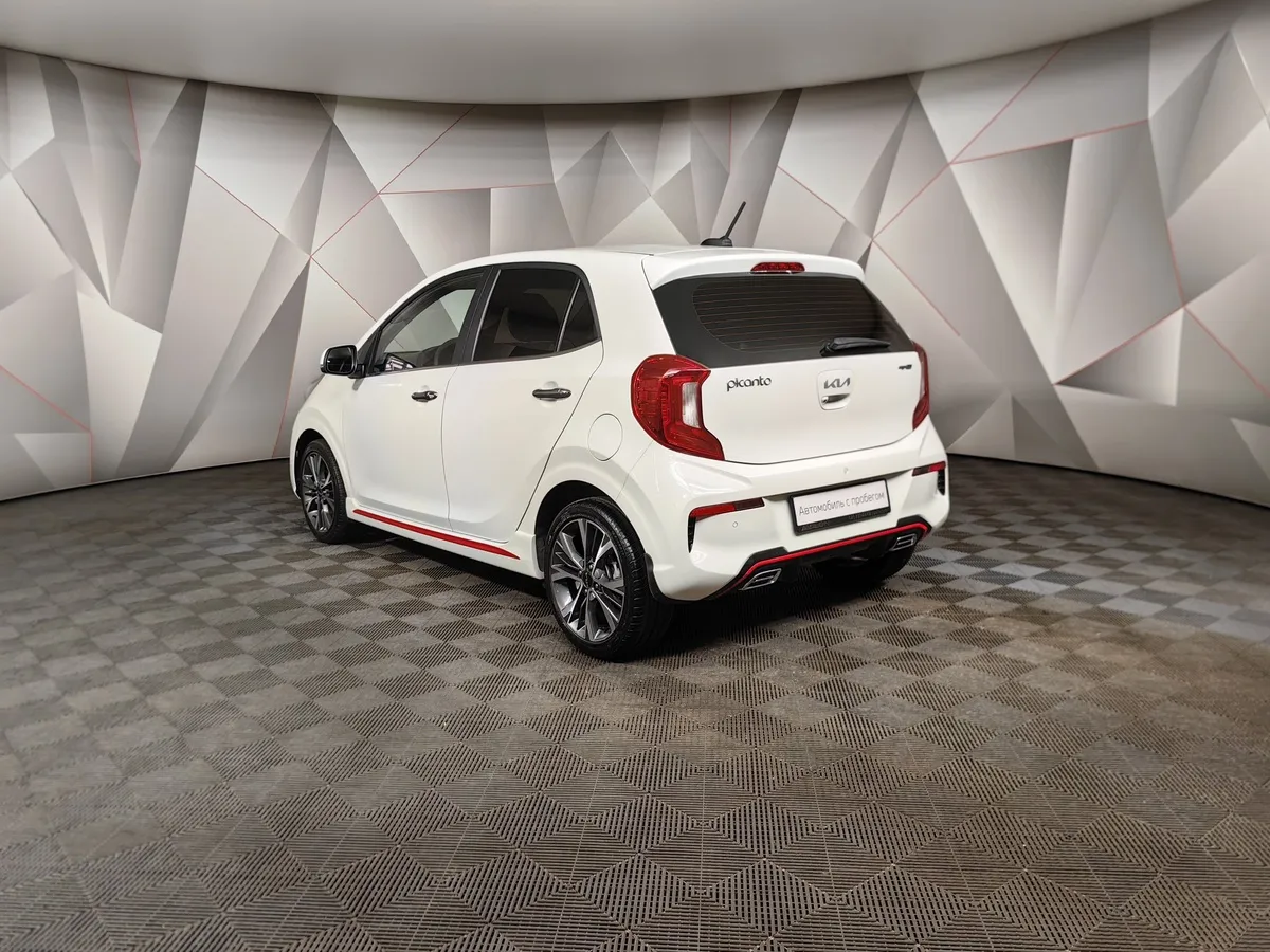 Kia Picanto 1.0 MPI MT (67 л.с.) GT Line Белый в АВИЛОН. Слайд №3
