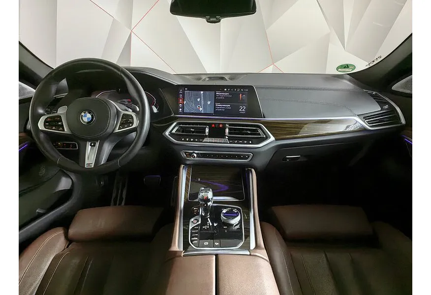 BMW X6 xDrive40d (340 л.с.) M Sport Pro Синий в АВИЛОН. Слайд №11