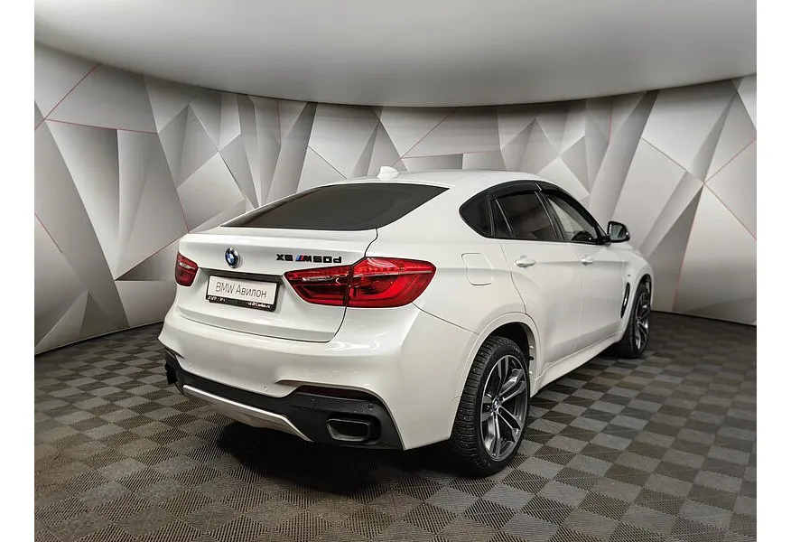 BMW X6 M50d Servotronic (381 л.с.) M Sport Белый в АВИЛОН. Слайд №2