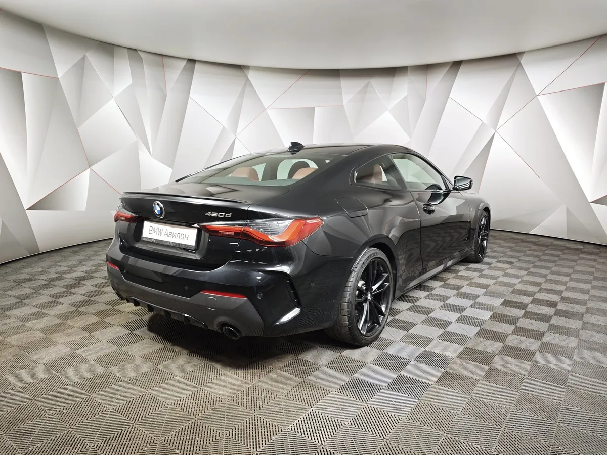 BMW 4 серия 420d xDrive AT (190 л.с.) M Sport Pro Черный в АВИЛОН. Слайд №2