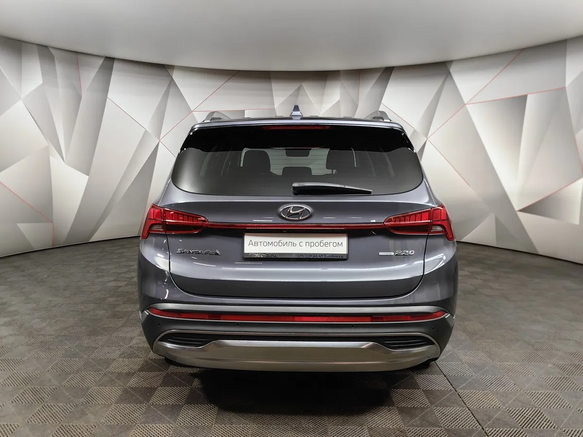 Hyundai Santa Fe 2.2 CRDi AWD 8AT (200 л.с.) High-Tech Синий в АВИЛОН. Слайд №8