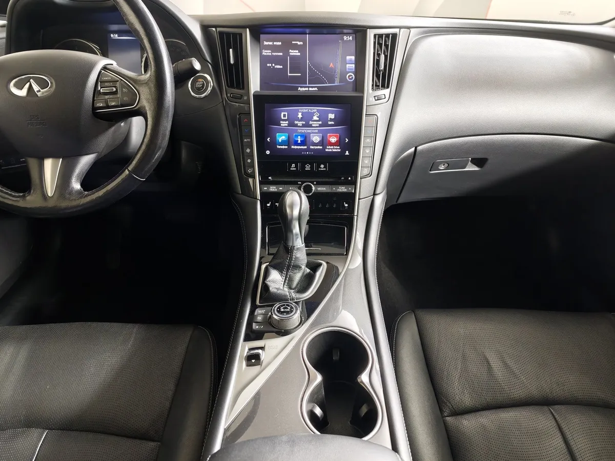 Infiniti Q50 2.0 T AT (211 л.с.) Синий в АВИЛОН. Слайд №14