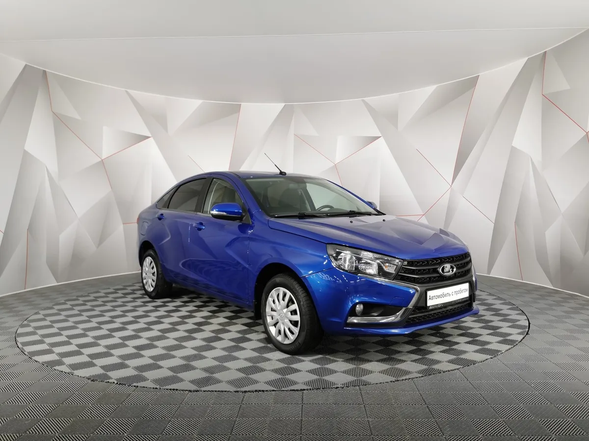 ВАЗ (Lada) Vesta 1.6 CVT (113 л.с.) Luxe Multimedia Синий в АВИЛОН. Слайд №3